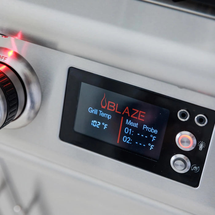 Blaze 26-Inch Countertop Gas Outdoor Pizza Oven W/ Rotisserie & Countertop Sleeve