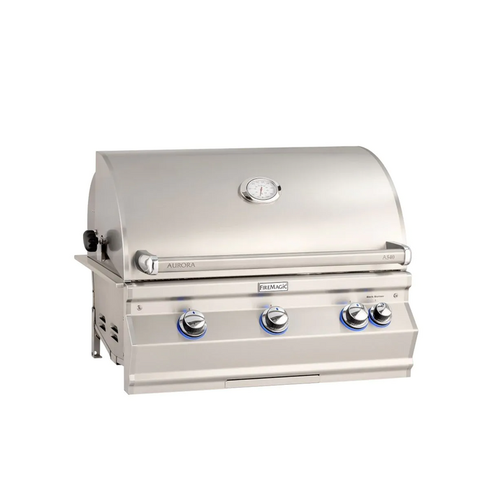 Fire Magic Aurora A540I 30-Inch Built-In Gas Grill With Infrared Burner, Rotisserie, and Analog Thermometer