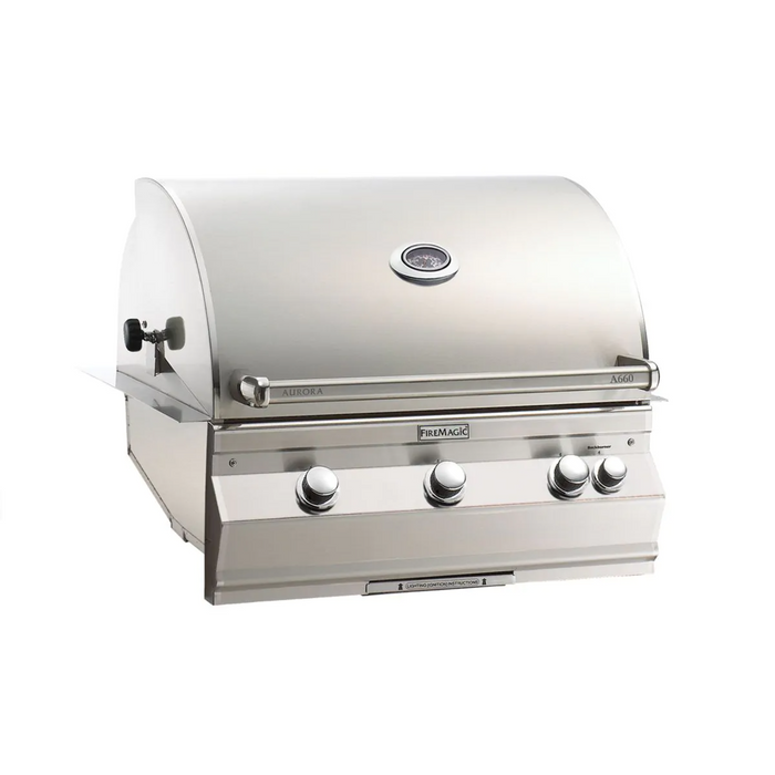 Fire Magic Aurora A660I 30-Inch Built-In Gas Grill With Rotisserie and Analog Thermometer