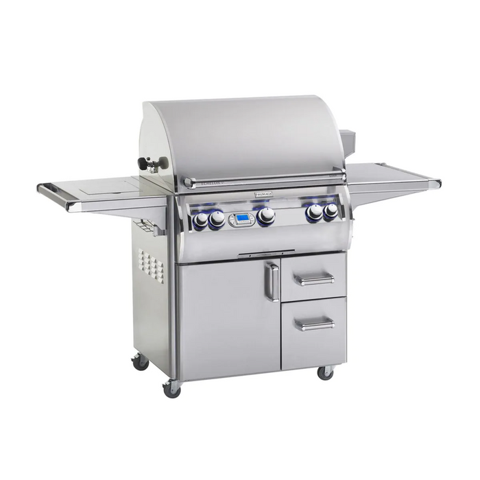 Fire Magic Echelon Diamond E660S 30-Inch Freestanding Gas Grill With Single Side Burner, Rotisserie, and Digital Thermometer