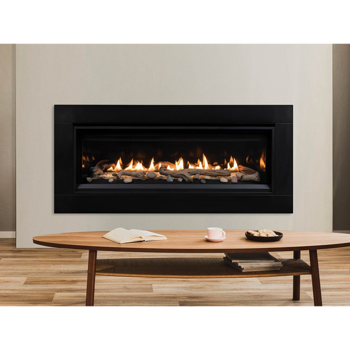 Superior 55" Linear Direct Vent Propane Gas Fireplace With Lights, Electronic Ignition, and Blower - DRL3555TEP